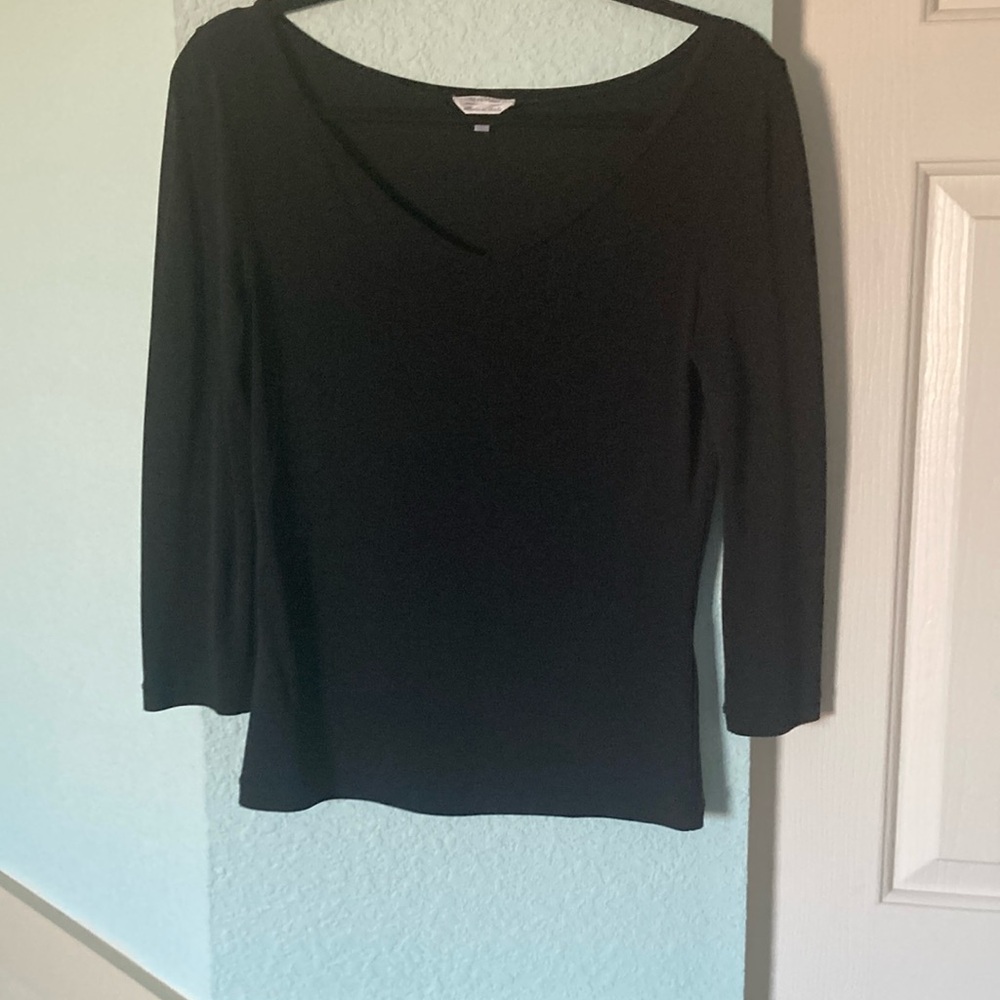 MaxMara top. 3/4 length sleeve. Viscose/Rayon fabric